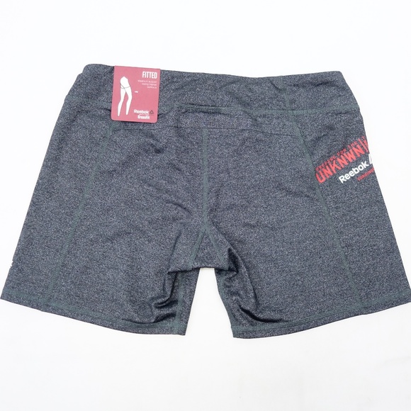 New Reebok Crossfit Chase Mid Gray Shorts - Picture 6 of 7